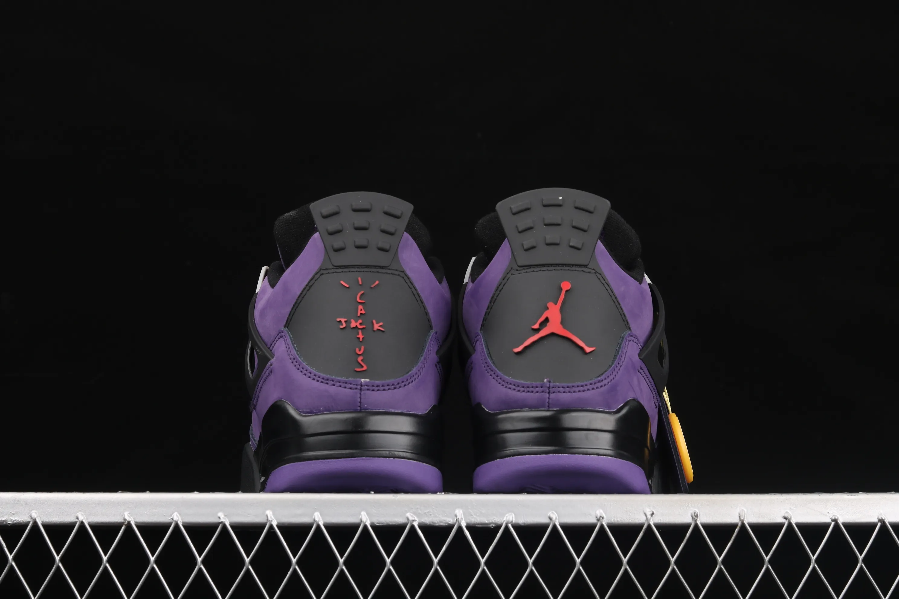 All categories Air Jordan Jordan series basketball shoes Air Jordan 4 G version Air Jordan 4 Retro AJ4 Joe 4 suede black and purple 308497-408
